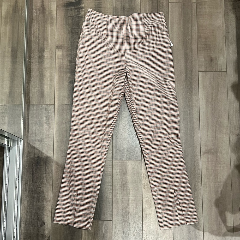 Frame plaid cropped pants